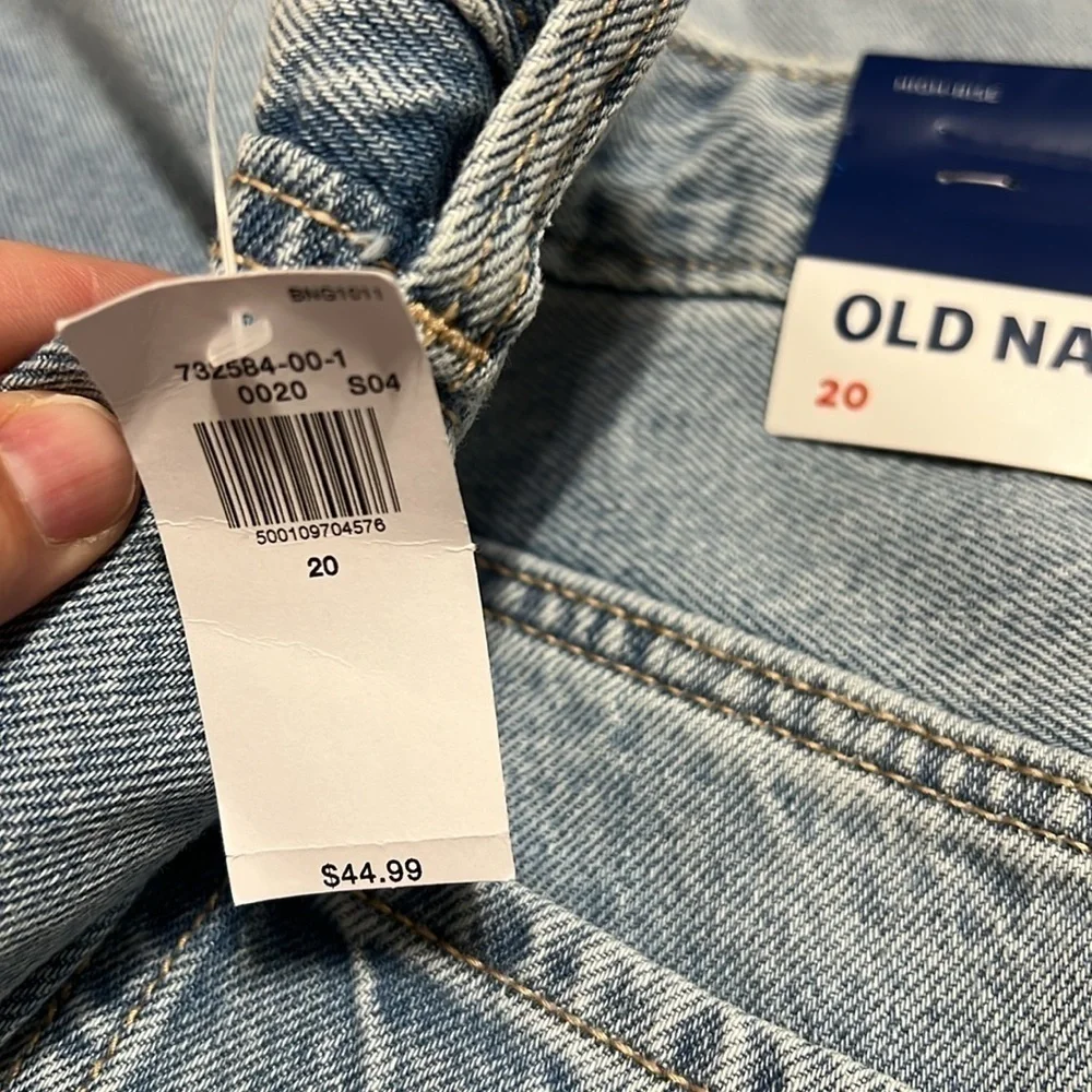 Old Navy high waist split front denim skirt